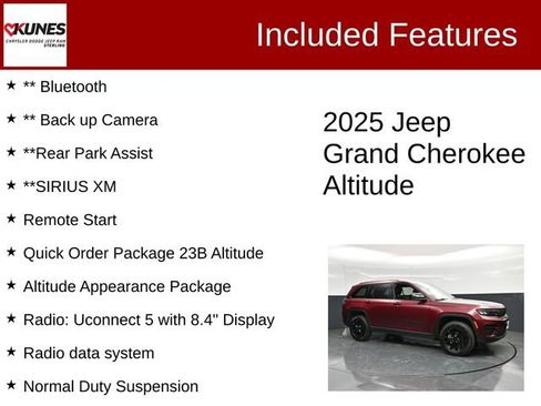 Used 2025 Jeep Grand Cherokee Altitude AWD/4WD image 3