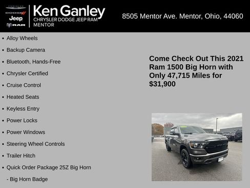 Certified 2021 RAM 1500 Big Horn image 5
