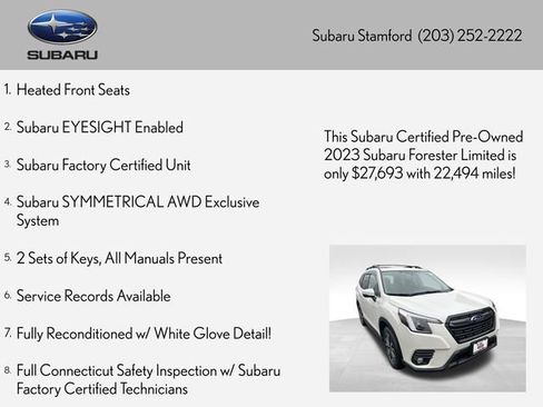 Certified 2023 Subaru Forester Limited image 2