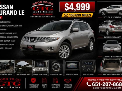 Used 2010 Nissan Murano LE w/ Navigation Pkg AWD/4WD image 1