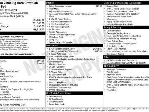 Used 2024 RAM 2500 Big Horn image 36
