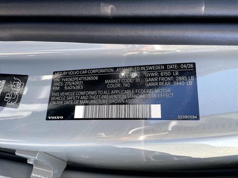 New 2026 Volvo XC90 B6 Plus w/ Protection Package Premier AWD/4WD image 36