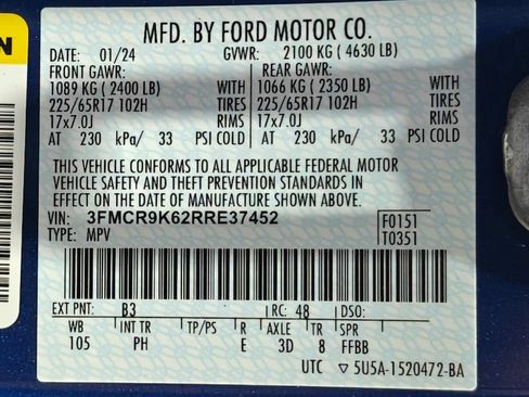 Used 2024 Ford Bronco Sport Free Wheeling w/ Convenience Package AWD/4WD image 54