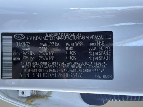 Used 2022 Hyundai Santa Cruz SEL Premium image 28