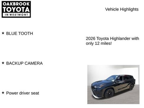 Used 2026 Toyota Highlander XSE AWD/4WD image 6