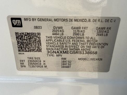 Used 2024 Chevrolet Equinox RS w/ RS Leather Package FWD image 36