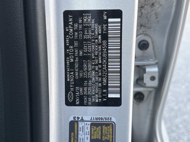 Used 2019 Hyundai Tucson SE w/ Cargo Package AWD/4WD image 10