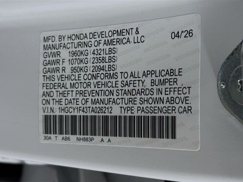 New 2026 Honda Accord SE image 37