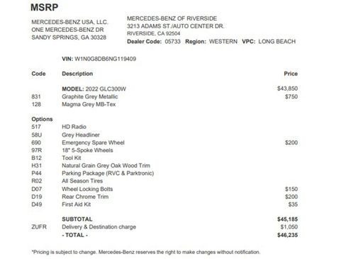 Certified 2022 Mercedes-Benz GLC 300 image 27