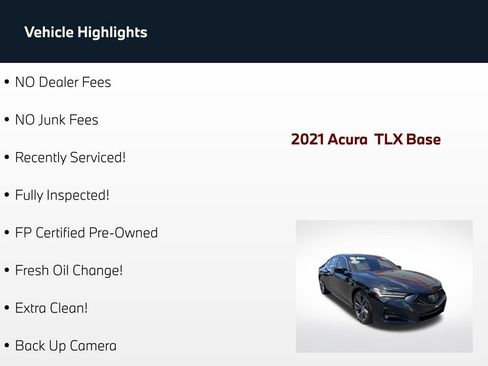 Used 2021 Acura TLX w/ A-SPEC Pkg FWD image 61