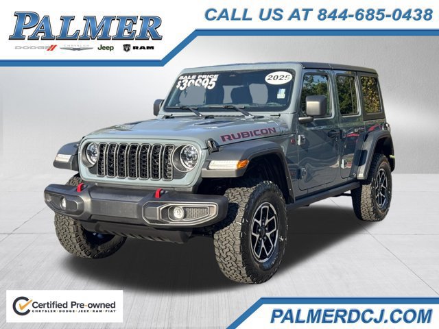 Certified 2025 Jeep Wrangler Unlimited Rubicon w/ Convenience Group AWD/4WD image 1
