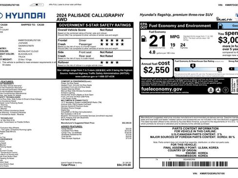 Used 2024 Hyundai Palisade Calligraphy AWD/4WD image 4