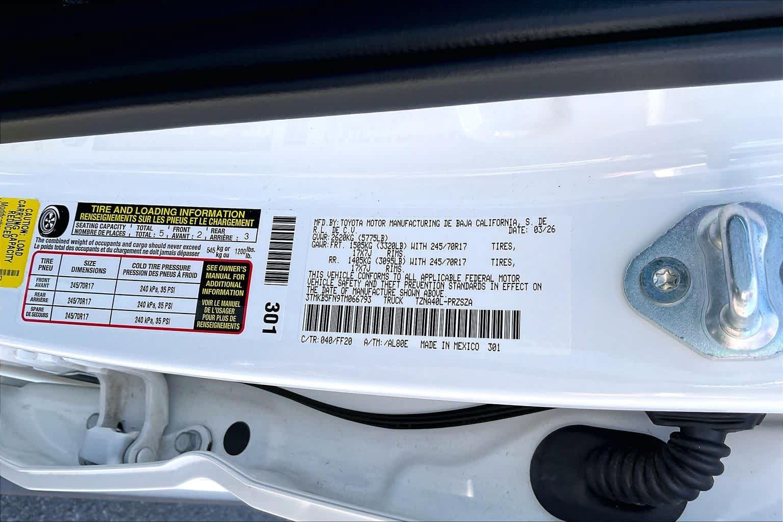 Certified 2026 Toyota Tacoma SR5 RWD image 33