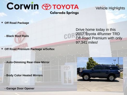 Used 2017 Toyota 4Runner TRD Off-Road Premium AWD/4WD image 6