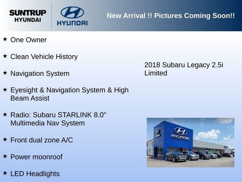 Used 2018 Subaru Legacy 2.5i Limited AWD/4WD image 3
