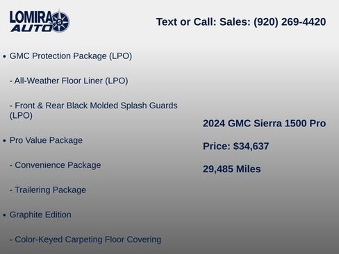 Used 2024 GMC Sierra 1500 Pro w/ Graphite Edition AWD/4WD image 14