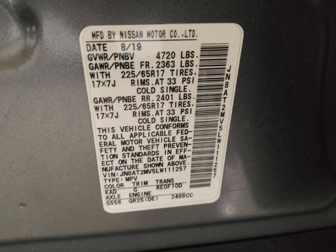 Used 2020 Nissan Rogue SV AWD/4WD image 33