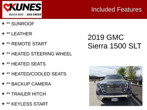 Used 2019 GMC Sierra 1500 SLT w/ SLT Premium Plus Package AWD/4WD image 2