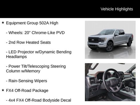 Certified 2023 Ford F150 Lariat w/ Equipment Group 502A High AWD/4WD image 11