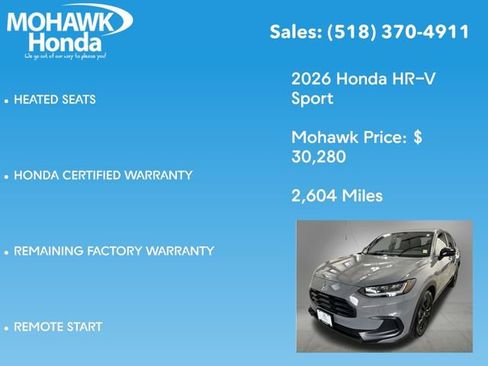 Certified 2026 Honda HR-V Sport image 16