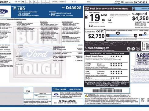 Used 2025 Ford F150 XLT w/ Equipment Group 302A MID AWD/4WD image 30