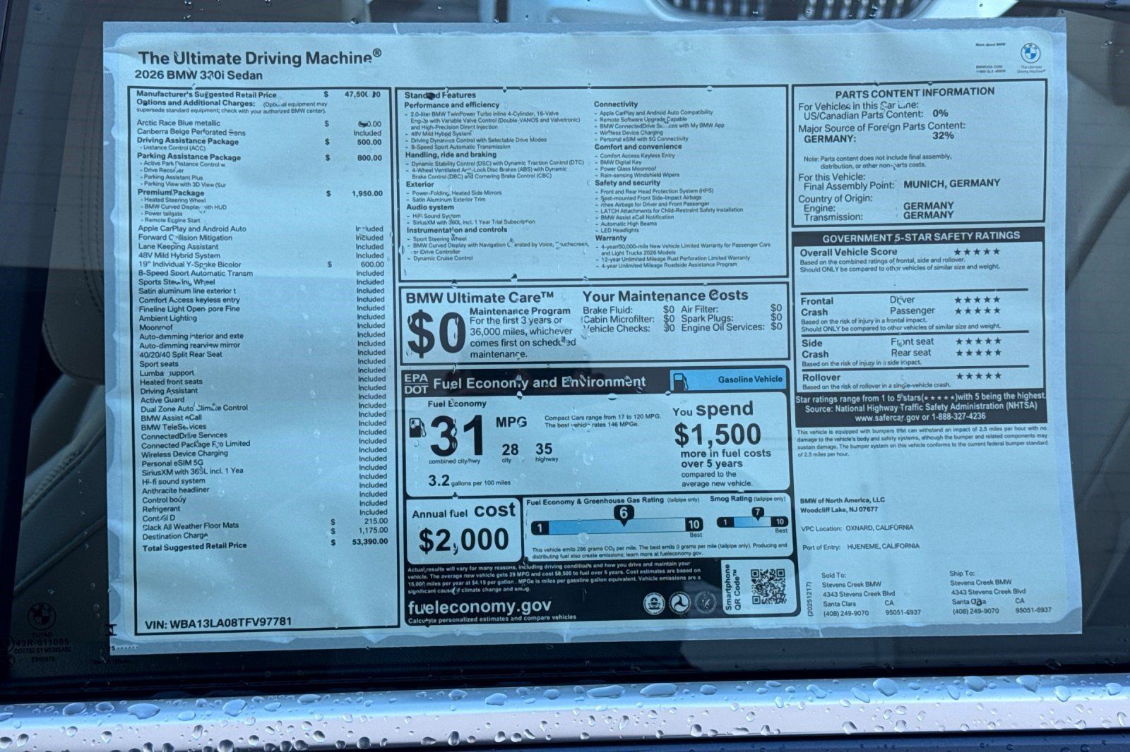 Used 2026 BMW 330i Sedan w/ Premium Package RWD image 29