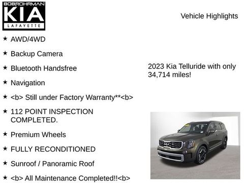 Used 2023 Kia Telluride S w/ S Sunroof Package image 7
