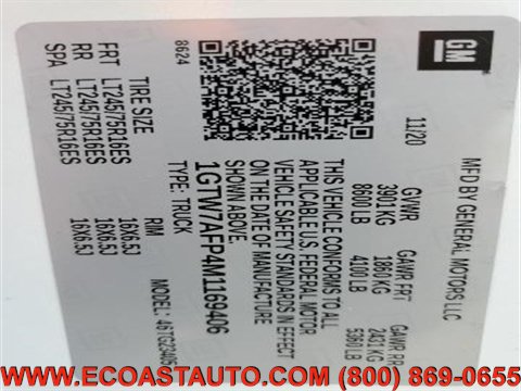 Used 2021 GMC Savana 2500 w/ Driver Convenience Package RWD image 10