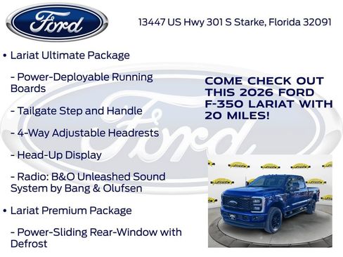 New 2026 Ford F350 Lariat w/ Black Appearance Package image 30