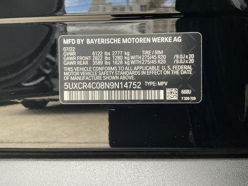 Certified 2022 BMW X5 sDrive40i w/ Premium Package RWD image 38