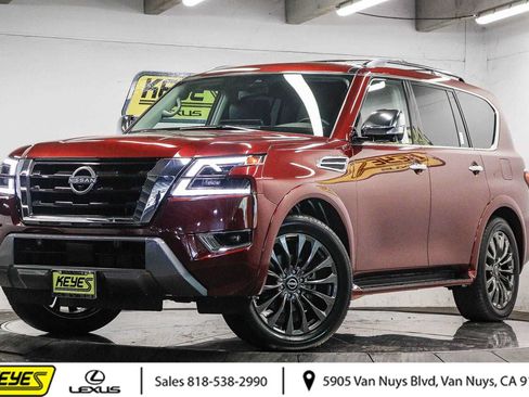 Used 2023 Nissan Armada Platinum w/ Captain's Chairs Package AWD/4WD image 1
