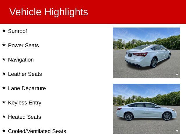 Used 2017 Toyota Avalon Limited w/ Carpet Mat Package FWD image 2