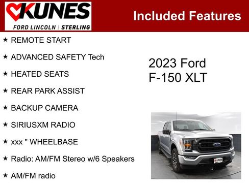 Used 2023 Ford F150 XLT w/ Equipment Group 302A High AWD/4WD image 2