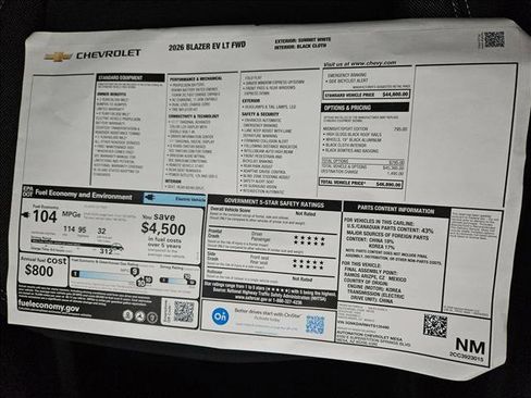 New 2026 Chevrolet Blazer EV LT image 16