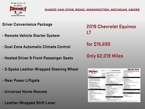 Used 2019 Chevrolet Equinox LT w/ Driver Convenience Package FWD image 5