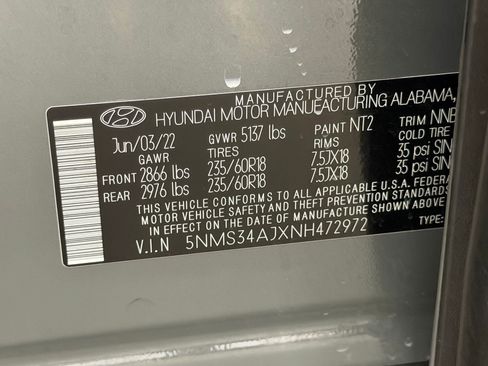 Used 2022 Hyundai Santa Fe SEL w/ Convenience + Premium Package FWD image 34