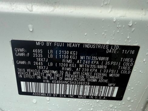 Used 2017 Subaru Outback 2.5i Limited AWD/4WD image 32