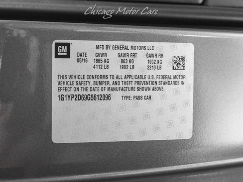 Used 2016 Chevrolet Corvette Z06 image 59