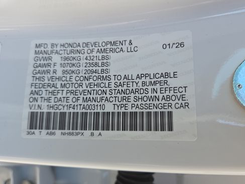 New 2026 Honda Accord SE image 21