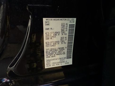 Used 2018 Nissan Titan SV w/ SV Convenience Package RWD image 29