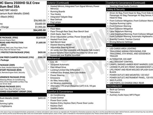 Used 2024 GMC Sierra 2500 SLE w/ SLE Value Package; image 39