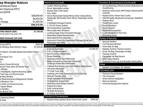 Used 2020 Jeep Wrangler Rubicon w/ LED Lighting Group image 38