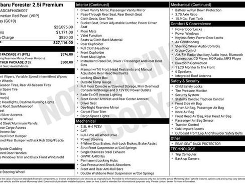 Used 2015 Subaru Forester 2.5i Premium w/ Popular Package #1 image 34