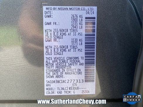 Used 2024 Nissan Pathfinder SV image 49