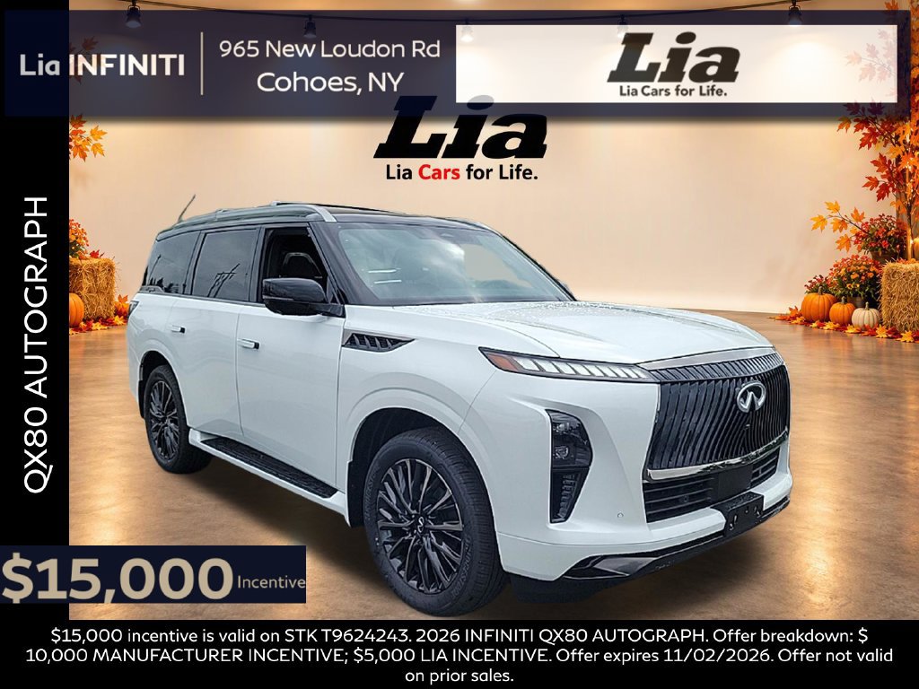 New 2026 INFINITI QX80 Autograph w/ Autograph Exterior Package AWD/4WD 360° Tour