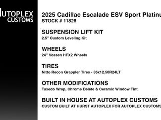 Used 2025 Cadillac Escalade ESV Sport Platinum AWD/4WD video 2