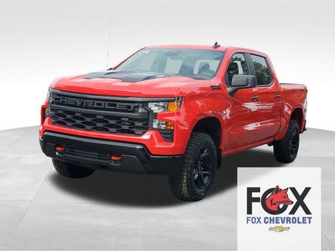 Certified 2025 Chevrolet Silverado 1500 Custom Trail Boss w/ LPO, Dark Essentials Package AWD/4WD image 1