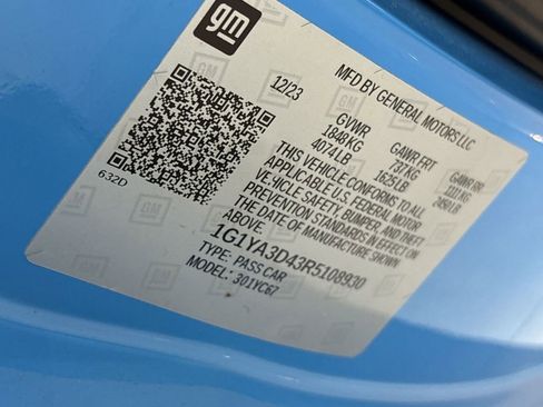 Certified 2024 Chevrolet Corvette Stingray Convertible w/ Battery Protection Package image 33