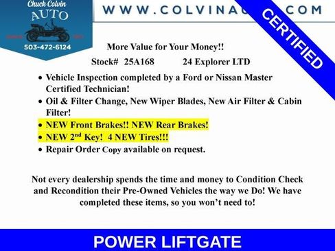 Certified 2024 Ford Explorer Limited image 6