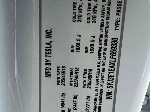 Used 2020 Tesla Model 3 Standard Range Plus image 86